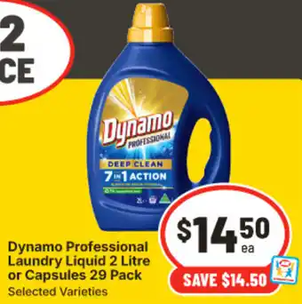 Dynamo professional laundry liquid or capsules