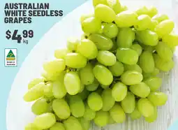 IGA Australian white seedless grapes offer