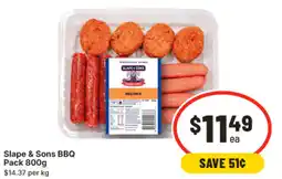 IGA Slape & sons bbq pack offer