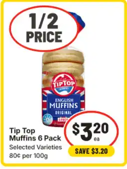 IGA Tip top muffins offer