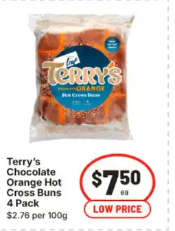 IGA Terry's chocolate orange hot cross buns offer