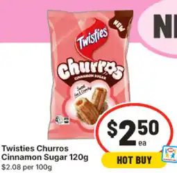 IGA Twisties churros cinnamon sugar offer