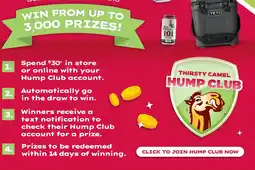 Thirsty Camel Thirsty camel. hump club offer