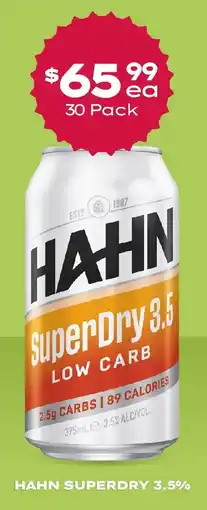 Thirsty Camel Hahn superdry 3.5% offer
