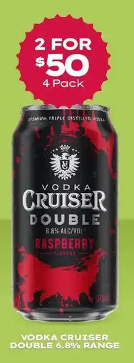 Thirsty Camel Vodka cruiser double 6.8% range offer