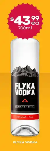 Thirsty Camel Flyka vodka offer