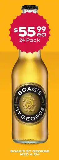 Thirsty Camel Boag's st george mid 4.2% offer