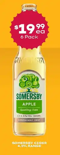 Thirsty Camel Somersby cider 4.5% range offer