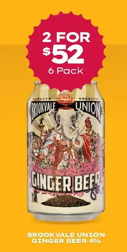 Thirsty Camel Brookvale union ginger beer 4% offer