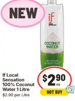 IGA If local sensation coconut water offer