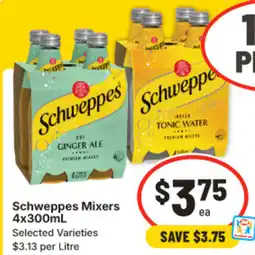 IGA Schweppes mixers offer
