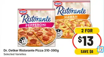 IGA Dr. oetker ristorante pizza offer