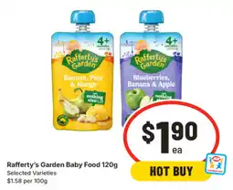 IGA Rafferty's garden baby food offer