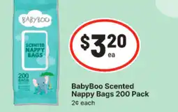 IGA Babyboo scented nappy bags offer