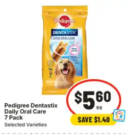 IGA Pedigree dentastix daily oral care offer