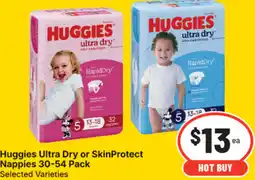 IGA Huggies ultra dry or skinprotect nappies offer