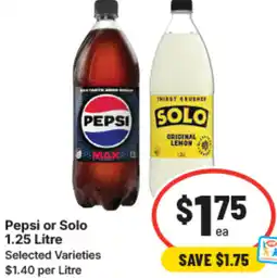 IGA Pepsi or solo offer
