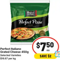 IGA Perfect italiano grated cheese offer