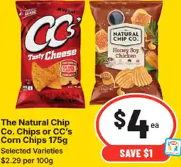 IGA The natural chip co. chips or cc's corn chips offer