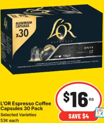 IGA L'or espresso coffee capsules offer