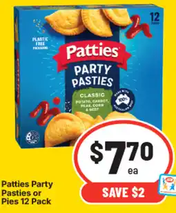 IGA Patties party pasties or pies offer