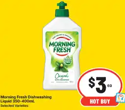 IGA Morning fresh dishwashing liquid offer