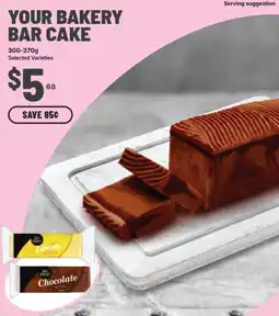 IGA Your bakery bar cake offer