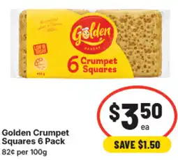 IGA Golden crumpet squares offer