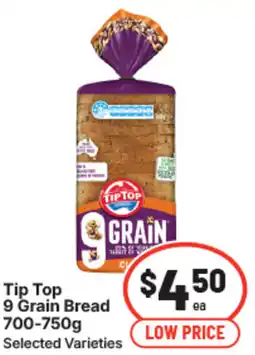 IGA Tiptop 9 grain bread offer
