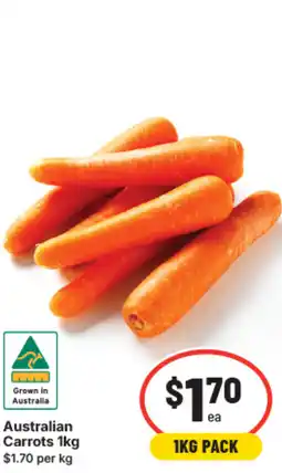IGA Australian carrots offer