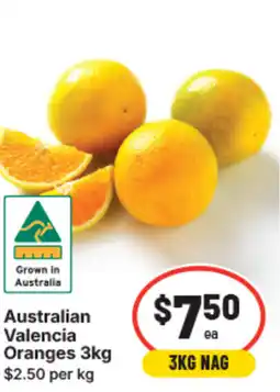 IGA Australian valencia oranges offer
