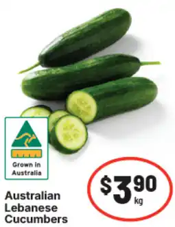 IGA Australian lebanese cucumbers offer