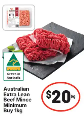 IGA Australian extra lean beef mince offer
