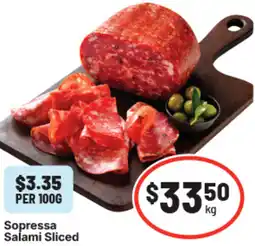 IGA Sopressa salami sliced offer