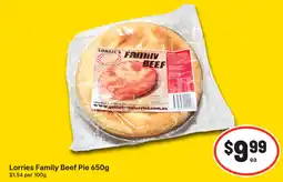 IGA Lorries family beef pie offer