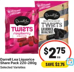 IGA Darrell lea liquorice share pack offer