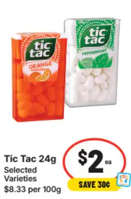 IGA Tic tac offer
