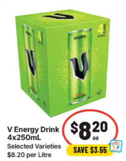 IGA V energy drink offer