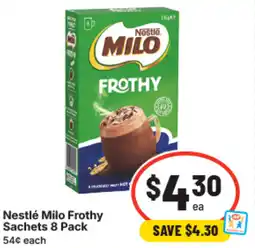 IGA Nestlé milo frothy sachets offer
