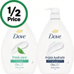 Woolworths Dove Body Wash offer