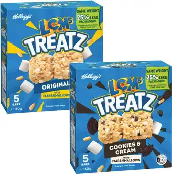 Coles Kellogg's LCMs Treatz offer