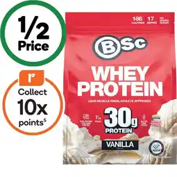 Woolworths Bsc whey protein powder offer