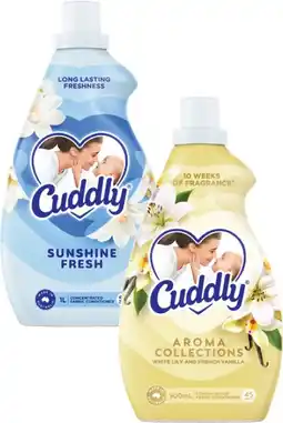 Coles Cuddly Concentrate Fabric Conditioner-1 Litre offer