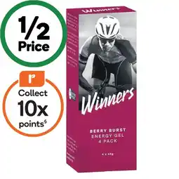 Woolworths Winners energy gel offer