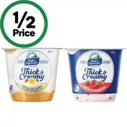 Woolworths Dairy Farmers Thick & Creamy Yoghurt offer
