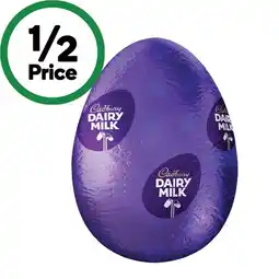 Woolworths Cadbury Dairy Milk Hollow Egg offer