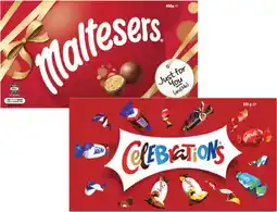 Coles Maltesers 400g or Celebrations Gift Box 320g offer