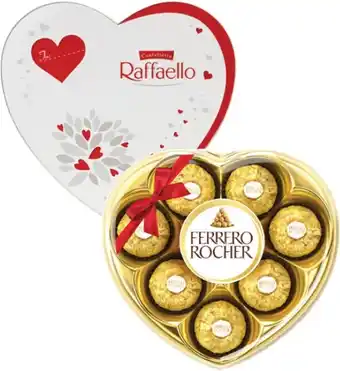 Ferrero Rocher or Raffaello Heart Gift Box 100g