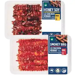 Woolworths Woolworths Marinated Kebab Varieties with RSPCA Approved Chicken offer