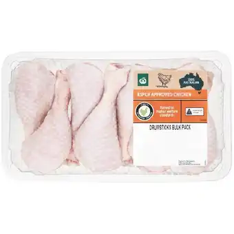 Woolworths Australian fresh rspca approved chicken drumsticks bulk pack offer